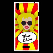 Coque Sony Xperia T3 Miss Latina Blonde