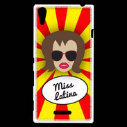Coque Sony Xperia T3 Miss Latina Chatain