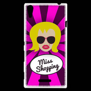 Coque Sony Xperia T3 Miss Shopping Blonde