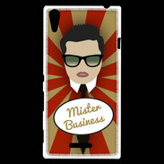 Coque Sony Xperia T3 Mister Business Brun