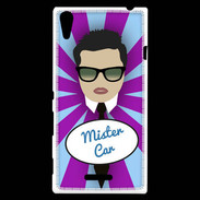 Coque Sony Xperia T3 Mister Car Brun