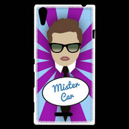 Coque Sony Xperia T3 Mister Car Chatain