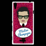 Coque Sony Xperia T3 Mister Champagne Brun
