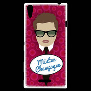 Coque Sony Xperia T3 Mister Champagne Chatain