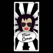 Coque Sony Xperia T3 Miss Corse Brune