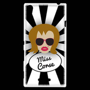 Coque Sony Xperia T3 Miss Corse Rousse