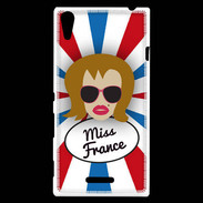 Coque Sony Xperia T3 Miss France Rousse