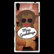 Coque Sony Xperia T3 Miss Guadeloupe Black