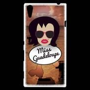 Coque Sony Xperia T3 Miss Guadeloupe Brune