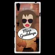 Coque Sony Xperia T3 Miss Guadeloupe Chatain