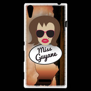Coque Sony Xperia T3 Miss Guyane Chatain