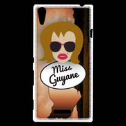 Coque Sony Xperia T3 Miss Guyane Rousse