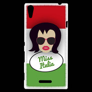 Coque Sony Xperia T3 Miss Italie Brune