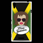 Coque Sony Xperia T3 Miss Jamaica Chatain