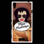 Coque Sony Xperia T3 Miss Martinique Brune