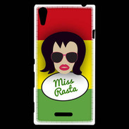 Coque Sony Xperia T3 Miss Rasta Brune