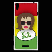 Coque Sony Xperia T3 Miss Rasta Chatain