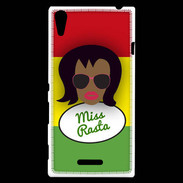 Coque Sony Xperia T3 Miss Rasta Black