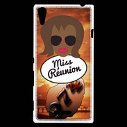 Coque Sony Xperia T3 Miss Réunion Black