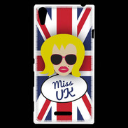 Coque Sony Xperia T3 Miss UK Blonde