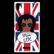 Coque Sony Xperia T3 Miss UK Black