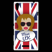 Coque Sony Xperia T3 Miss UK Rousse