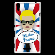 Coque Sony Xperia T3 Mister France Blond