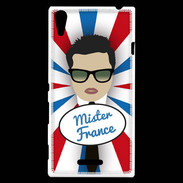 Coque Sony Xperia T3 Mister France Brun