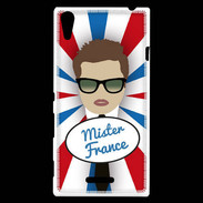 Coque Sony Xperia T3 Mister France Chatain