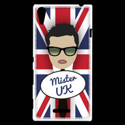 Coque Sony Xperia T3 Mister UK Brun