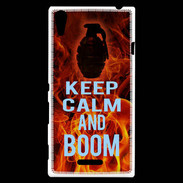 Coque Sony Xperia T3 Keep Calm and Grenade
