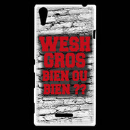 Coque Sony Xperia T3 Wesh Gros Rouge