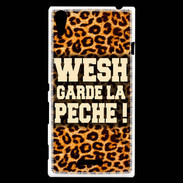 Coque Sony Xperia T3 Wesh garde la pèche Léopard