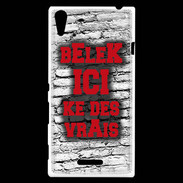 Coque Sony Xperia T3 Belek Ici Rouge