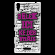 Coque Sony Xperia T3 Belek Ici Violet