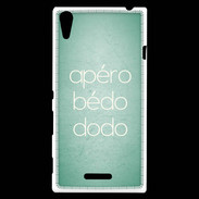 Coque Sony Xperia T3 Apéro bédo dodo Vert ZG