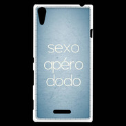Coque Sony Xperia T3 Sexo Apéro Dodo Bleu ZG