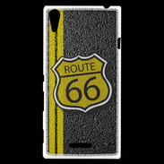 Coque Sony Xperia T3 route 66 goudron