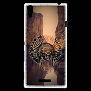 Coque Sony Xperia T3 indien crane