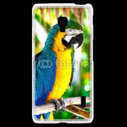 Coque LG F6 Portrait de perroquet 500
