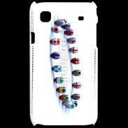 Coque Samsung Galaxy S Rangée de ballon de rugby