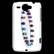 Coque HTC Wildfire G8 Rangée de ballon de rugby