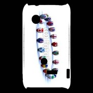 Coque Sony Xperia Typo Rangée de ballon de rugby