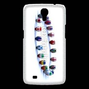 Coque Samsung Galaxy Mega Rangée de ballon de rugby