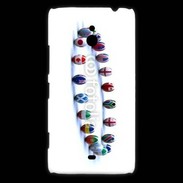 Coque Nokia Lumia 1320 Rangée de ballon de rugby