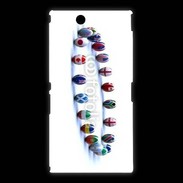 Coque Sony Xpéria Z Ultra Rangée de ballon de rugby