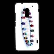 Coque HTC One Max Rangée de ballon de rugby