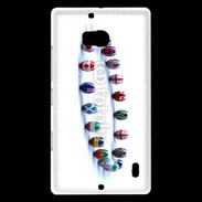 Coque Nokia Lumia 930 Rangée de ballon de rugby