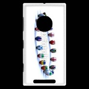 Coque Nokia Lumia 830 Rangée de ballon de rugby