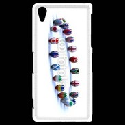 Coque Sony Xperia Z2 Rangée de ballon de rugby